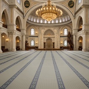 Wall to Wall Green Beige Border Masjid Praying <strong>Carpet</strong> <strong>Mosque</strong> Prayer <strong>Carpet</strong> Muslim Masjid <strong>Carpets</strong> in <strong>Dubai</strong> - Product Image 1