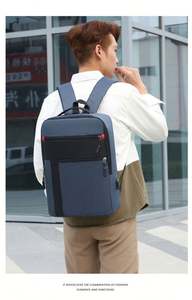 Unisex Breathable Waterproof Wear Resistant Travel Backpack with USB and Polyester Lining Lightweight <b>Computer</b> <b>Bag</b> for Students - Product Image 5