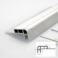 LED Moderne Aluminium-Treppenkantenleiste Rutschfeste Lichtleiste Stufenkantenverkleidung Einfache Installation für Hotel Kino Kommerzielle Treppen
