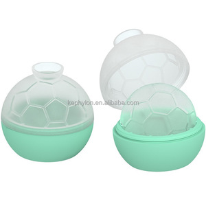 Moule à glaçons en silicone de qualité alimentaire en forme de ballon de football 3D à cavité unique, facile à démouler, pour whisky et cocktails - Product Image 4