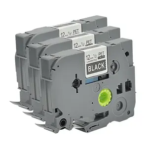 Ruban cassette blanc sur noir 12 mm x 8 m compatible <span class=keywords><strong>ORISON</strong></span> TZ335/TZO335/TZE335 pour imprimantes P-touch (vente en gros) - Product Image 1