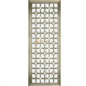 Modern Stainless Steel Translucent Waterproof Partition <b>Screen</b> Movable Function Customized Design for Hotel Lobby Living Area - Product Image 2