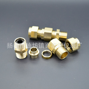 ข้อต่อสายเคเบิลหุ้มเกราะทองเหลือง NPT1 กันน้ำ IP68 พร้อมปลอกหุ้มสายสแตนเลส PVC ไนลอน ได้รับการรับรองมาตรฐาน ROHS - Product Image 5