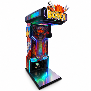 Máquina de <span class=keywords><strong>Boxeo</strong></span> y Patadas con Orificios, Máquina de Juego Arcade de Medición de Fuerza para Hombres Fuertes, Operada con Monedas - Product Image 1