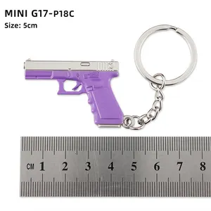 מכירה חמה מחזיק מפתחות מיני אקדח מסגסוגת אבץ APEX