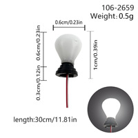 Lampadaire LED miniature 0,5g pour maquettes HO et N, idéal pour aménagement de tableaux de piste ferroviaire et de dioramas DIY