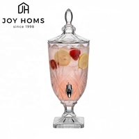 4,5L Glazen dranken dispenser met standaard en kraan, pot voor thee, fruitinfusie, transparante sapkan, groothandel, hotel, thuis