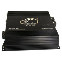 Amplificateur de puissance de basse de voiture chaude de classe D 3000W amplificateur de puissance de subwoofer de voiture unidirectionnel haute puissance monté sur voiture numérique