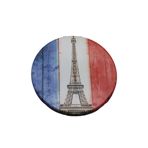 Miroir rond en métal <span class=keywords><strong>pas</strong></span> <span class=keywords><strong>cher</strong></span> avec motif Tour Eiffel de <span class=keywords><strong>Paris</strong></span>, cadeau pour les touristes, miroir de maquillage - Product Image 2