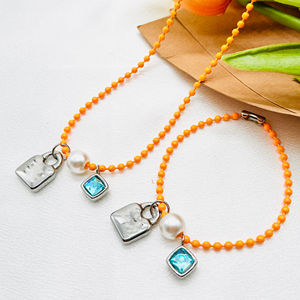 Conjunto <span class=keywords><strong>de</strong></span> <span class=keywords><strong>50</strong></span> <span class=keywords><strong>pulseras</strong></span> <span class=keywords><strong>de</strong></span> acero inoxidable y Circonia cúbica, joyería <span class=keywords><strong>de</strong></span> lujo, marca famosa, collar con llave <span class=keywords><strong>uno</strong></span>, HC, precio al por mayor - Product Image 5