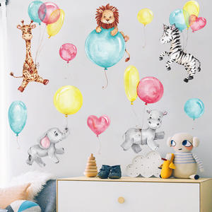 Pegatinas de Animales Personalizadas, Lindas Pegatinas de Pared de Dibujos Animados para Habitaciones Infantiles, Dormitorios, Decoración del Hogar, Vinilos Autoadhesivos Decorativos - Product Image 4