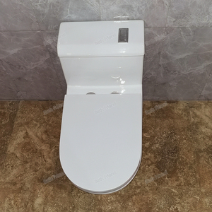 <span class=keywords><strong>WC</strong></span> monobloc à siphon en S en céramique blanche sans rebord, fabriqué à Chaozhou, avec installation 300/400mm pour hôtels (vente en gros) - Product Image 4