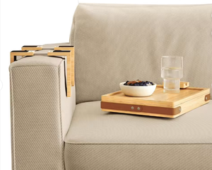 Support pour ordinateur portable en bambou pour le bureau, le canapé et la salle de bain, plateau de rangement à un seul niveau - Product Image 2