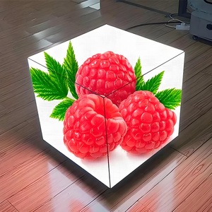 จอแสดงผล LED แบบก้อนเวทมนตร์แนวตั้ง P3.91 กันน้ำสำหรับภายนอกอาคาร ความสว่างสูง สำหรับโฆษณาบนถนนในพื้นที่เชิงพาณิชย์ - Product Image 1