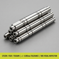 Eje de Motor CNC Personalizado de Acero Inoxidable AISI 303 con Rectificado de Precisión para Robot Aspirador 0.002mm Citizen Star Tsugami