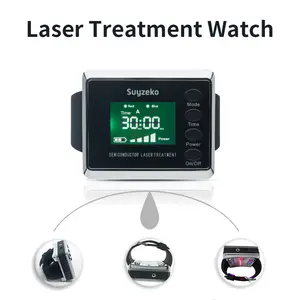 Suyzeko Jam Tangan Terapi laser, jam tangan terapi laser tingkat rendah, jam tangan terapi laser 650nm, perawatan kesehatan rumah