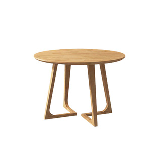 Tavolo da Pranzo <span class=keywords><strong>in</strong></span> <span class=keywords><strong>Legno</strong></span> Massello per Casa, Balcone, Ufficio, Tavolino da Caffè per Relax, Tavolo Rotondo Piccolo per Negoziazioni - Product Image 4
