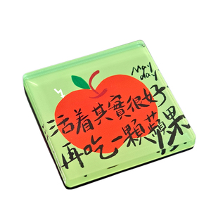 Aimant de réfrigérateur personnalisé en acrylique OEM, autocollant magnétique 3D mignon de dessin animé pour décorer un panneau simple - Product Image 4