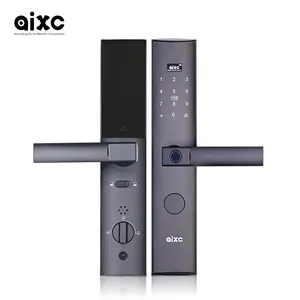 AIXC smart door lock waterproof full automatic lock doorbell camera rfid card keyless 3D face recognition smart door lock