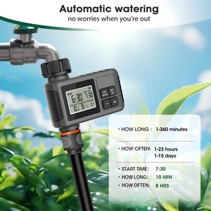 Smart Gray Large-Screen <b>Timer</b> Irrigation Controller Outdoor Yard Watering System Automatic Irrigation <b>Timer</b> Easy Gardening - Product Image 5