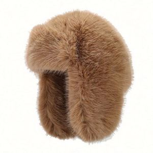 New Winter <b>Lei</b> Feng Ski Hat Plush Warm Ear Cap Soft Waxy Mink Wool Thickened Travel Digital Printing Custom Color Logo Unisex - Product Image 5