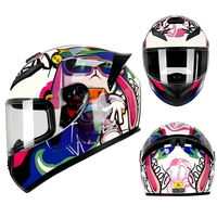 Casque de moto intégral unisexe certifié DOT et ECE, professionnel, tendance pour la conduite de moto pour hommes et femmes