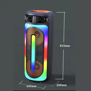 Speaker Bluetooth <span class=keywords><strong>Model</strong></span> pribadi Speaker grosir baru 8 "* 2 pabrik Speaker lampu LED ponsel dansa persegi 8 inci portabel - Product Image 3