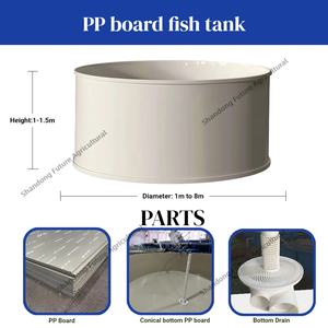 Étangs d'élevage de poissons marins en poly rotomoulé d'intérieur, équipement RAS, réservoirs d'élevage de crevettes d'eau douce - Product Image 5