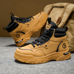 <span class=keywords><strong>Scarpe</strong></span> Casual da <span class=keywords><strong>Uomo</strong></span> High-Top Stile Britannico Retrò per Outdoor e Montagna, Resistenti all'Usura, con Suola Spessa e Traspiranti - <span class=keywords><strong>Outlet</strong></span> di Fabbrica di Alta Gamma - Product Image 3