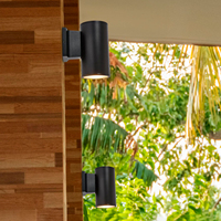 Lumière murale en aluminium durable moderne imperméable à l'eau à LED à économie d'énergie pour jardin extérieur