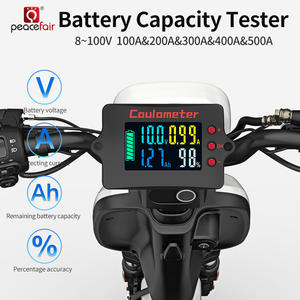 PZEM-037 elektrikli araç Coulomb metre 100A-500A Panel metre renkli ekran 100V pil kapasitesi monitör 2m USB pil test cihazları - Product Image 2