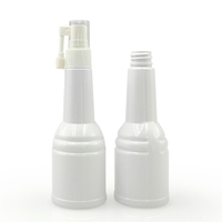 Bouteille en plastique PET blanche pour spray nasal et buccal, aspirateur avec buse courte, bouchon à vis, 100 ml, 120 ml, vide, personnalisable