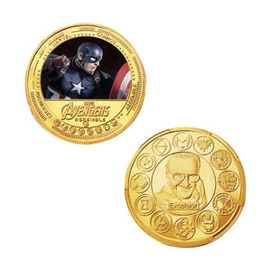 12 Monedas Conmemorativas de Oro con Temática de Películas de Marvel, Colección de Monedas de Avengers Bañadas en Oro para Regalo - Product Image 2