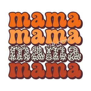 Iron on Mama Zebra Heat Vinyl Design personalizzato Plastisol Mama Vinyl Heat Transfer per indumento