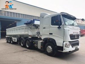 Semirremolque de <span class=keywords><strong>carga</strong></span> para minería, volquete lateral de 24 M3, 40 toneladas, usado en Australia, con camión hoo, marca Genron - Product Image 3