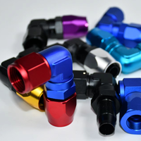Aluminium droit 45 90 degrés AN4 AN6 AN8 AN10 AN12 AN16 ptfe pivotant femelle forgé coude et raccords