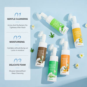 Limpiador facial para lavado de cara para pieles sensibles Eliminación de maquillaje Limpieza Hidratante <span class=keywords><strong>Amino</strong></span>ácido Limpiador facial de burbujas - Product Image 2