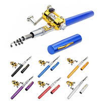 Dengan Harga Murah Tahan Lama Aluminium Alloy Pena Berbentuk Teleskopis Fishing Rod