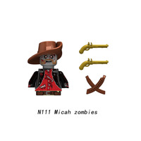 Figura de Zombi de Halloween, Figura Militar de la Segunda Guerra Mundial, Mini Infantería, Juez Presidencial, Soldado Alemán, Figura de Soldado del Ejército, Bloques de Construcción de Armas
