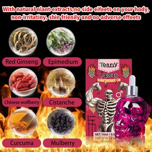 Venta Directa de Fábrica, Aceite de Masaje Corporal para Adultos Tonfly Pink Skull, Sin Efectos Secundarios, Cuidado del Área Privada Masculina, 15 ml - Product Image 6