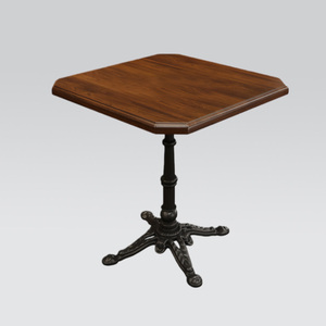 Mesa y Silla de Madera Maciza Estilo Retro para Cafetería, Pastelería, con Diseño de Silla con Respaldo - Product Image 3