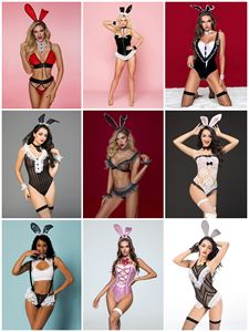 Kostum Ukuran <span class=keywords><strong>Plus</strong></span> Erotis Wanita Seksi untuk Wanita Dewasa Set Pakaian Dalam Kelinci Cosplay Kelinci Jumpsuit Lingerie - Product Image 5