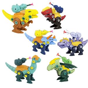 <span class=keywords><strong>Jouet</strong></span> d'assemblage de dinosaure DIY Jianlong, <span class=keywords><strong>jouet</strong></span> à visser pour enfants, démontage, dragon ailé, dragon à double couronne, cadeau - Product Image 1