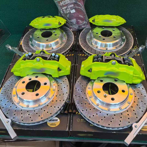 Modification pour étriers <span class=keywords><strong>Brembo</strong></span> 6 pistons avant, 4 pistons arrière, en alliage d'aluminium forgé, disques en acier perforés pour BMW - Product Image 2