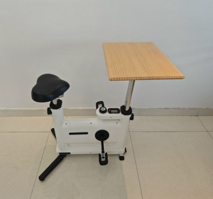 3-IN-1Spin Bike, <span class=keywords><strong>bicicleta</strong></span> de escritorio todo en uno con ejercitador de pedales, <span class=keywords><strong>bicicleta</strong></span> de Ciclismo de interior con resistencia ajustable con mesa - Product Image 2