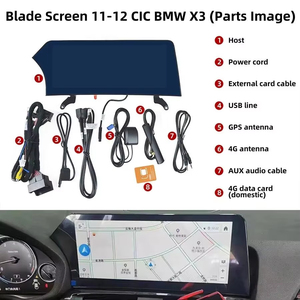 หน้าจอรถยนต์ขนาด 12.3 นิ้ว ระบบ Android Auto CarPlay สำหรับรถยนต์ BMW X3 F25 X4 F26 ปี 2010-2018 เครื่องเล่นมัลติมีเดียในรถยนต์พร้อมระบบนำทางและบลูทูธ - Product Image 2