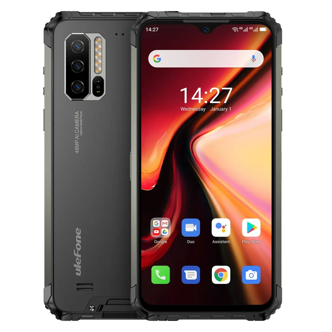 Ulefone Armor 7 Rugged Phone 8GB+128GB 4G 5500mAh Battery 6.3 inch Android 10.0phone