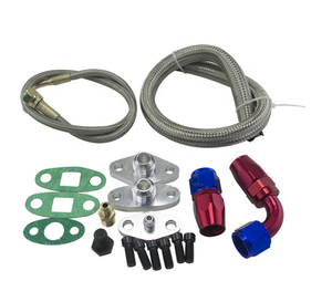 Dây Chuyền Cấp Dầu Đua AN4 AN10 Mặt Bích Xả Dầu Bện Với Phụ Kiện Cho Động Cơ 1JZ 2JZ - Product Image 6
