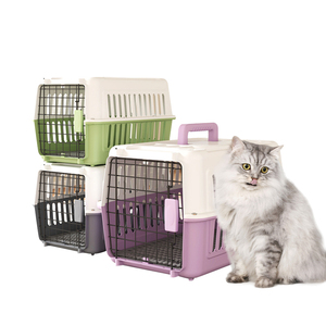 Du Lịch Di Động Chuyến Bay Tàu Sân Bay Đã Được Phê Duyệt Cat & Dog Chuyến Bay Trường Hợp Crate Ngoài Trời Dog & Cat Lồng Pet Tàu Sân Bay Nhựa Tốt Nhất Bán - Product Image 1