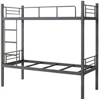 Lit superposé triple moderne et durable, de taille standard, avec cadre en acier réglable, pour chambre à coucher, école, appartement, hôpital